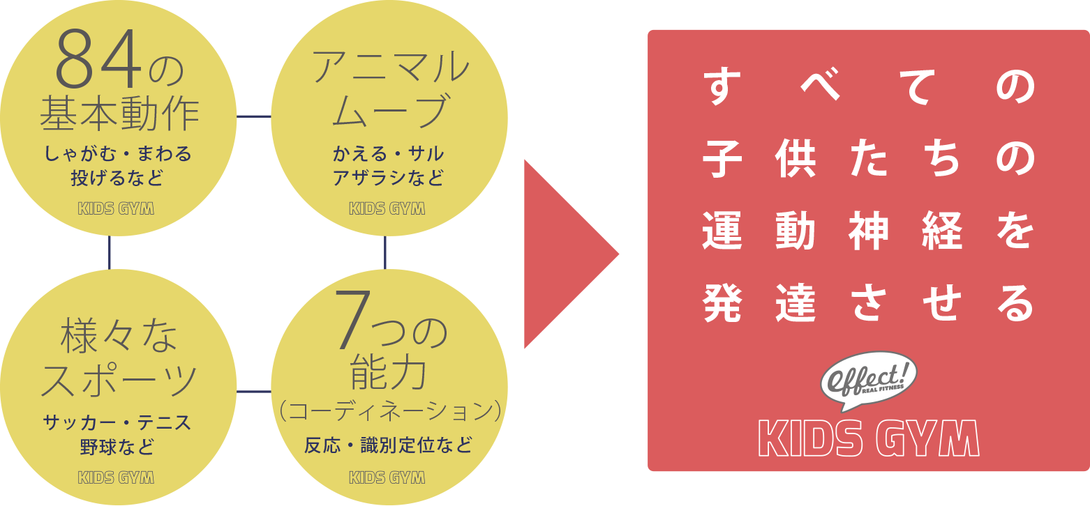 すべての子供たちの運動神経を発達させる